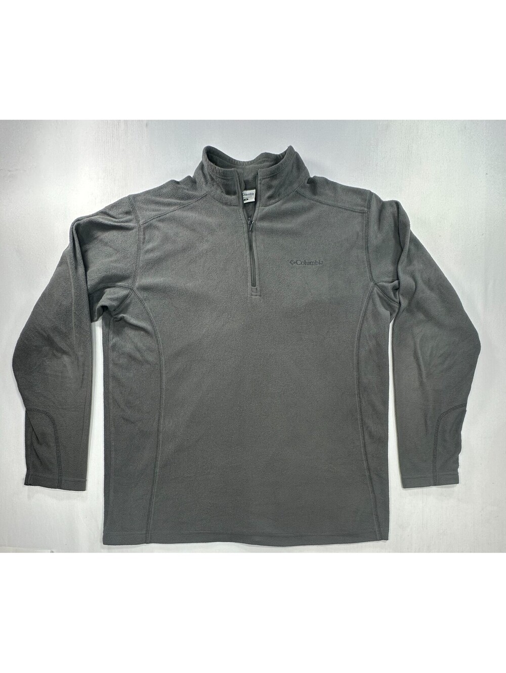 Columbia Sportswear 1/4 Zip Fleece Pullover Gray Mens M